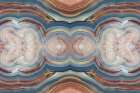 Laguna agate kaleidoscope repeating mirror-effect pattern. Abstract Art Print